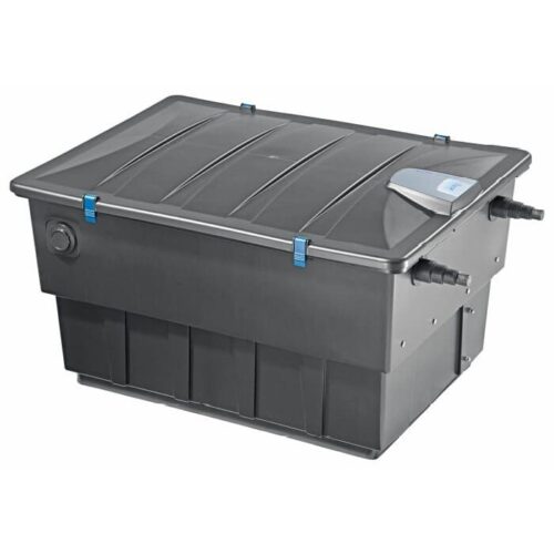 Oase BioTec ScreenMatic2 40000 flow through pond filter with automatic 300 micron pre filter screen and biological filtration for ornamental and koi ponds