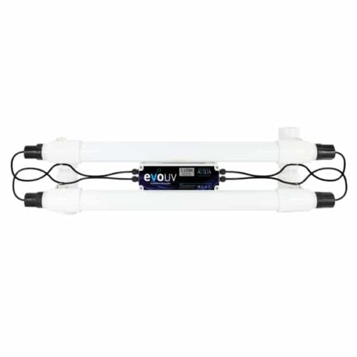 Evolution Aqua evoUV 110W twin-lamp pond UV clarifier for ponds up to 75,000 litres