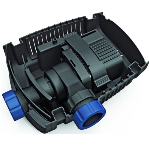 Oase AquaMax Eco Premium pond pump with outer casing removed, showing the internal pump structure.
