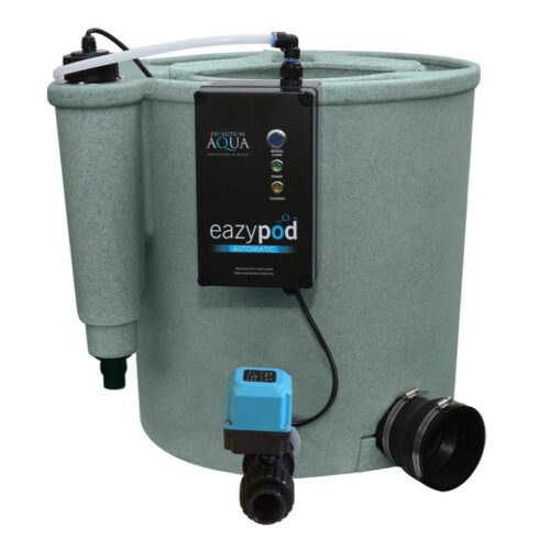 Evolution Aqua EazyPod Automatic UV Green pump fed pond filter with integrated 18W UV and automatic cleaning control box