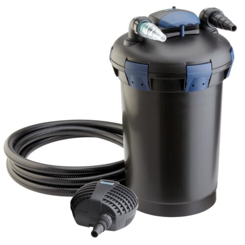 Oase BioPress Set 10000 pressurised pond filter system with FP3500 pump and 11W UV clarifier