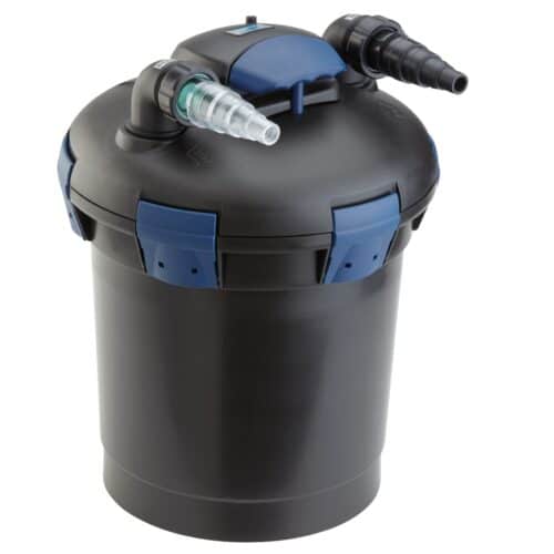 Oase BioPress 6000 compact pressurised pond filter with integrated 9W ultraviolet clarifier