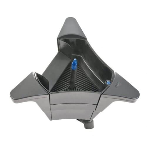 Oase SwimSkim 50 floating pond skimmer removing leaves and debris from pond surface