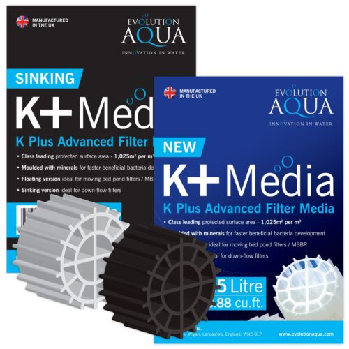 Evolution Aqua K+ filter media used in pond filtration system for biological filtration