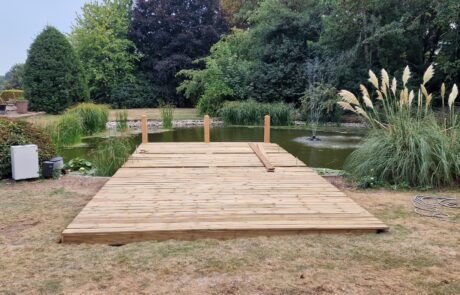 Cantilever Jetty in Kent decking