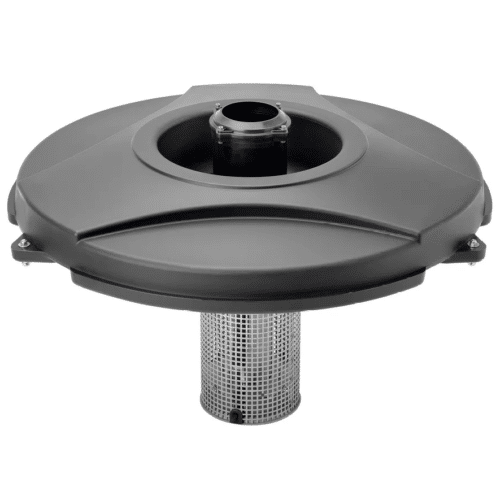 Oase AirFlo LM floating lake aerator providing high output surface aeration and fountain display on a large pond