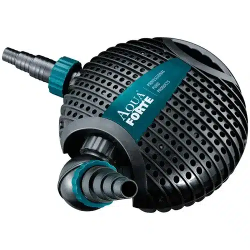AquaForte O Series 4600 pond pump with protective cage and vortex impeller