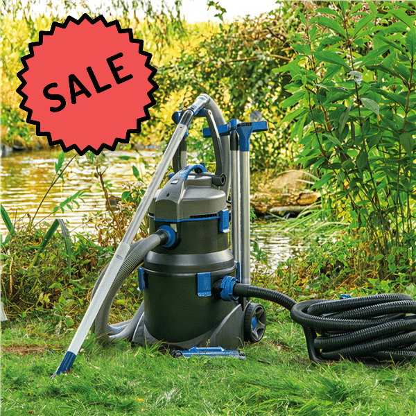 A selection of top-rated pond hoovers for effective pond cleaning, featuring various models of the Oase Pondovac series.