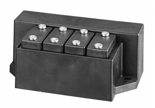 OASE LunAqua Power LED Driver, a fully waterproof power unit designed to control up to four LED spotlights for pond and garden lighting setups.