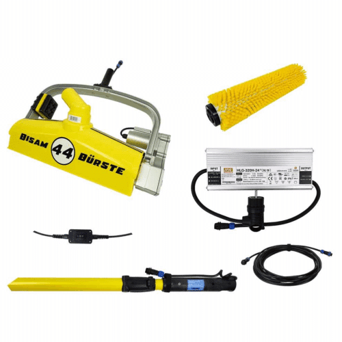 Rössle Bisam 44 pond floor cleaning brush with telescopic pole power supply and accessories
