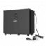 Front view of the AquaForte Heat Pump Aqua Mini showing digital temperature display and compact black housing