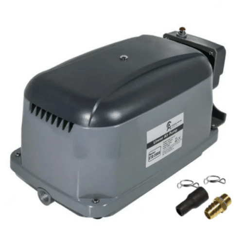 Charles Austen ETD alarm equipped double diaphragm air pump for large ponds lakes and sewage treatment systems