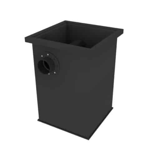 Filtreau 190L PE moving bed filter for koi pond biological filtration with 110mm connections