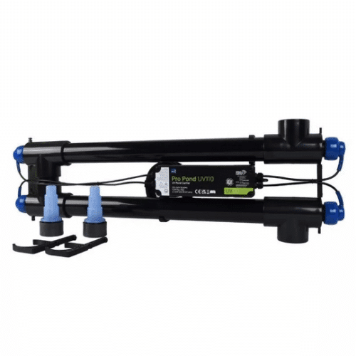 TMC Pro Pond UV110 UV pond clarifier, dual 55-watt ultraviolet steriliser for algae control and clear water in large ponds up to 110,000 litres.
