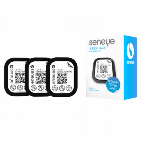 Seneye Slide Pack containing 3 disposable slides for monitoring ammonia and pH in ponds and aquariums