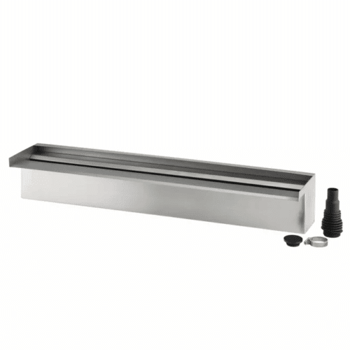 Oase Waterfall 60 stainless steel water blade producing a wide smooth water sheet