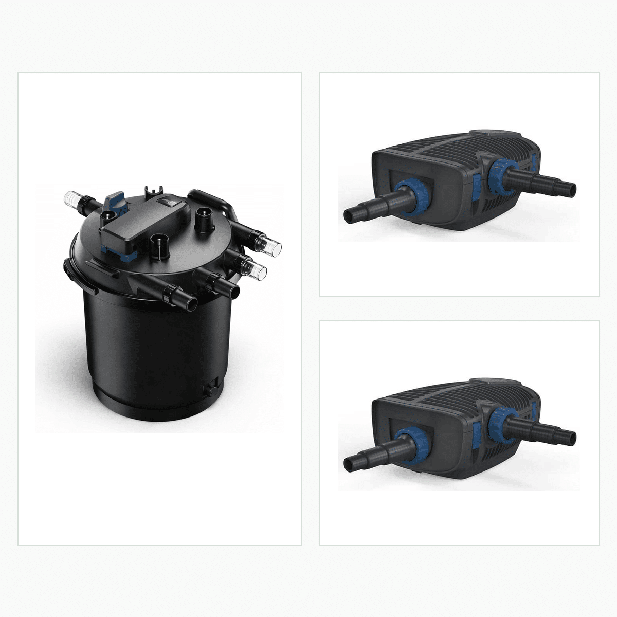 Oase FiltoClear 60000 Set OC with two AquaMax Eco Premium 17000 pond pumps