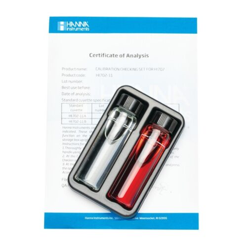 Hanna HI702-11 copper calibration standard cuvette set for HI702 checker