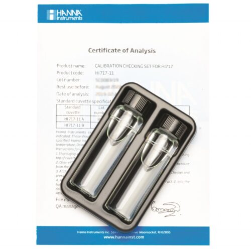 Hanna HI717-11 phosphate calibration cuvette set for HI717 checker