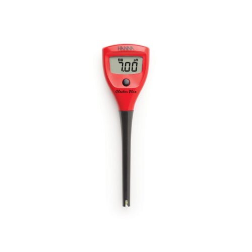 Hanna HI-98100 handheld digital pH tester with slim probe and LCD display