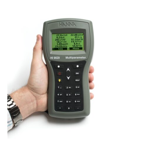 Hanna HI-9829 portable multiparameter water quality meter with GPS and probe