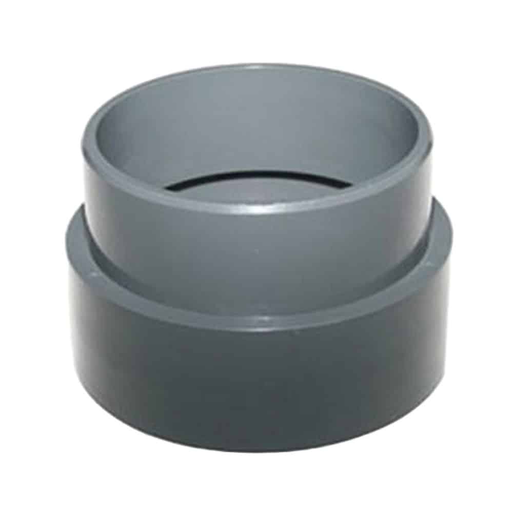 4 inch socket to 110mm plain male converter for koi pond pipe systems