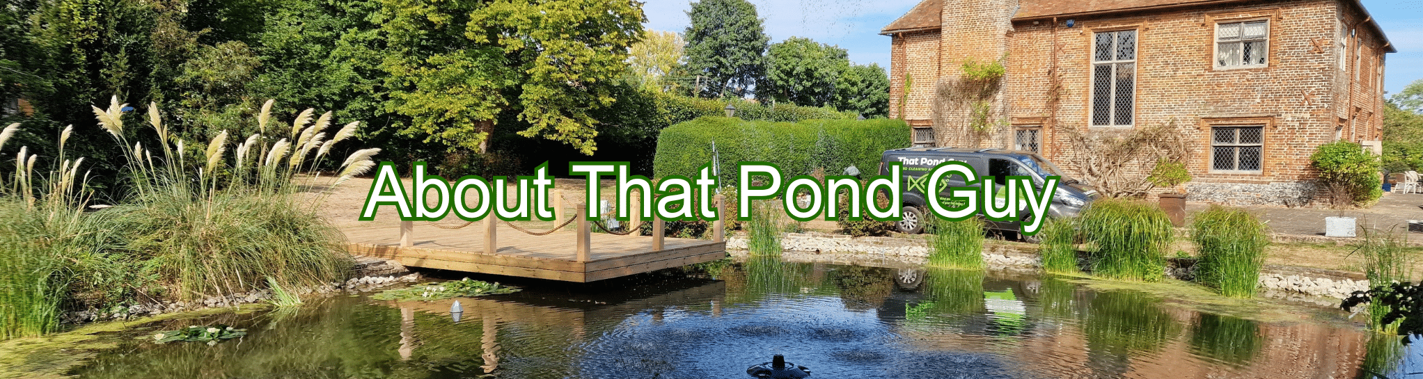 That Pond Guy independent pond specialists supplying pond equipment across the UK and providing professional pond services throughout South East England