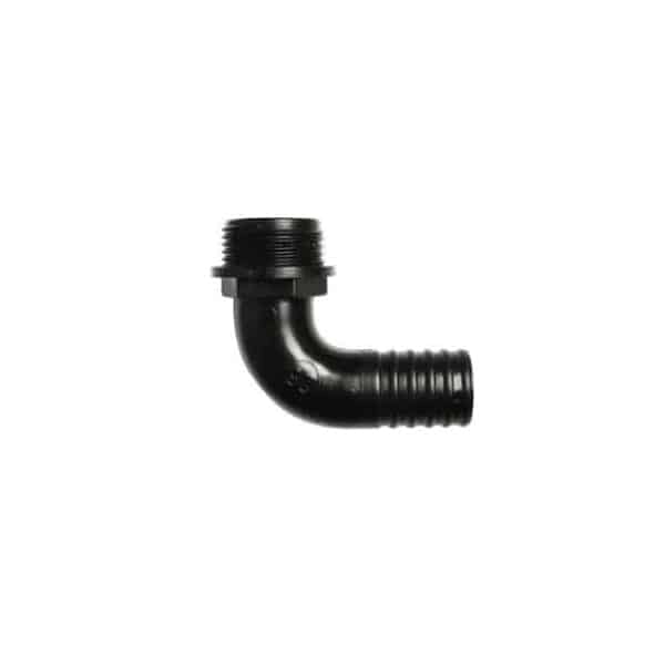Evolution Aqua Surge Waste Assembly Elbow with 1 inch threaded hose tail connection