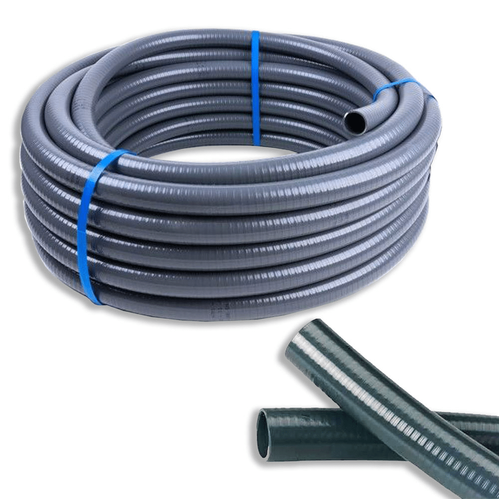 Flexible heavy duty imperial solvent weld hose for pond and filtration pipe systems