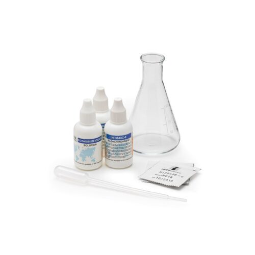 Hanna HI-3843 hypochlorite test kit for measuring sodium hypochlorite concentration