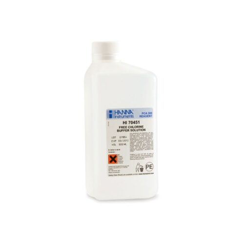 Hanna HI-70451 buffer solution for free chlorine testing in PCA analyzers
