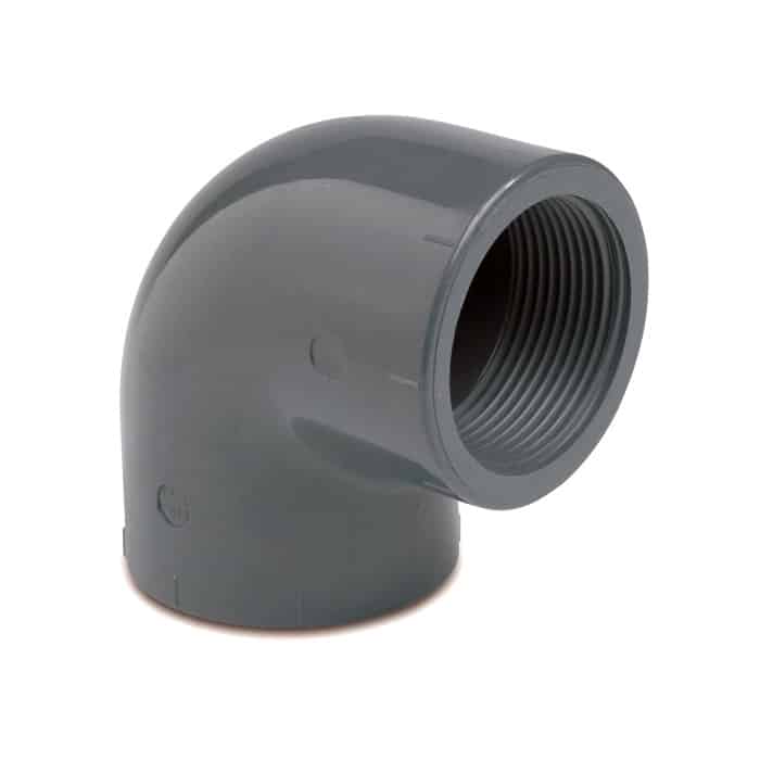 PVC Imperial pressure pipe 90 elbow female threaded fitting for pond systems