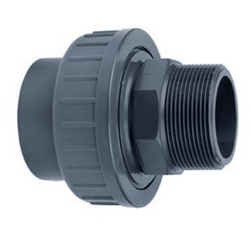 PVC Imperial pressure pipe male union fitting for koi pond systems