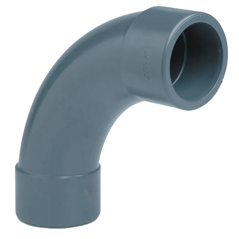 PVC Imperial pressure pipe swept bend fitting for koi pond systems