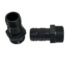 PVC threaded hosetail fitting for 1.5 inch flexible pond pipe systems