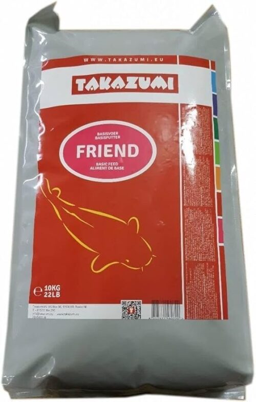 Takazumi Friend floating koi food pellets for healthy pond fish feeding