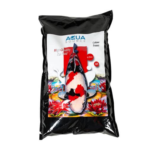 Aqua Source Colour Boost Koi Food with astaxanthin spirulina and paprika for vibrant koi colours