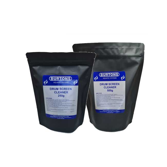 Burtons Drum Screen Cleaning Powder used for cleaning drum filter mesh and removing limescale and biofilm