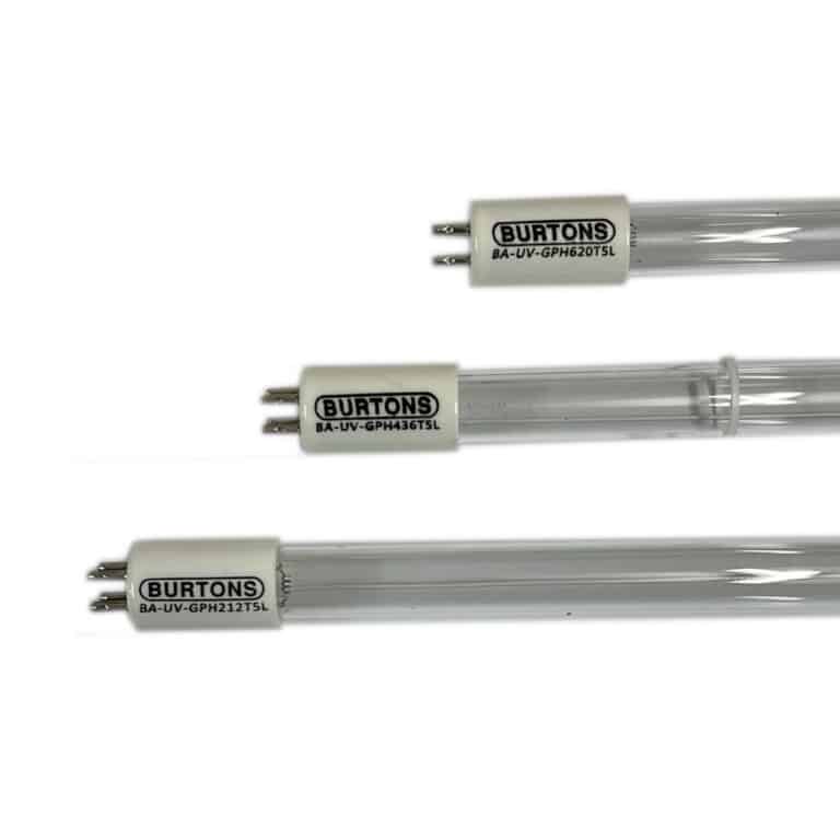 Burtons replacement UV bulbs for pond steriliser systems UV-C lamps for algae control and water clarity