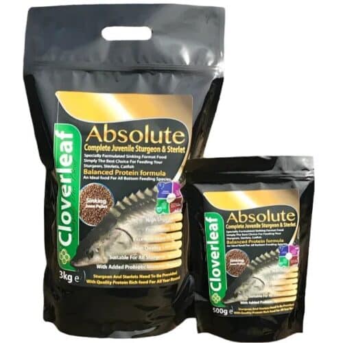 Cloverleaf Sturgeon Sterlet Food premium sinking pellets for pond fish