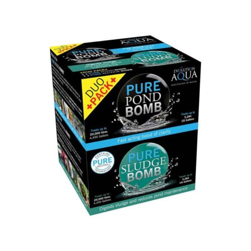 Evolution Aqua Pond Bomb and Sludge Bomb Duo Pack bacteria treatment for koi ponds