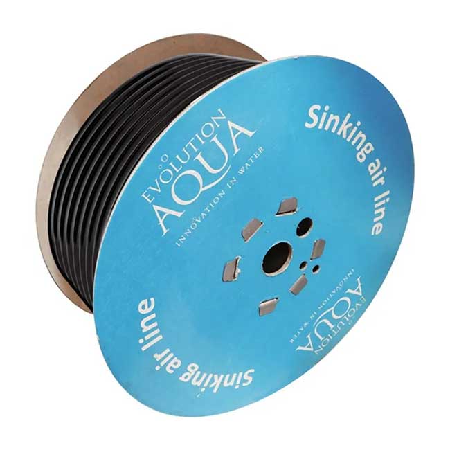Evolution Aqua sinking airline black PVC pond aeration hose for air stones and diffusers