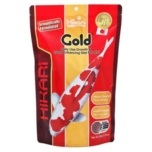 Hikari Gold floating koi food for colour enhancement and healthy growth