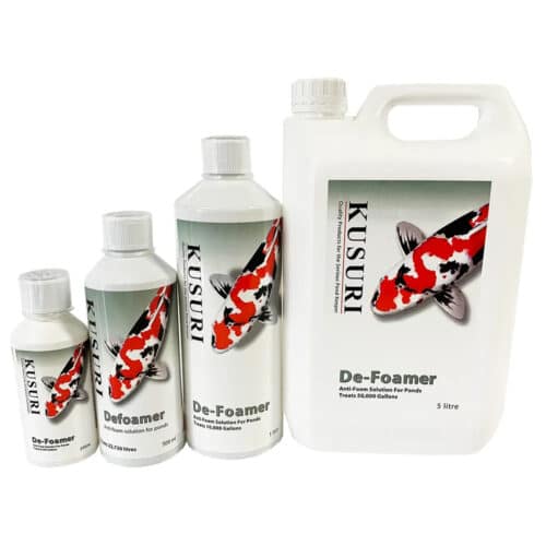 Kusuri Defoamer fish safe pond foam removal treatment for koi ponds