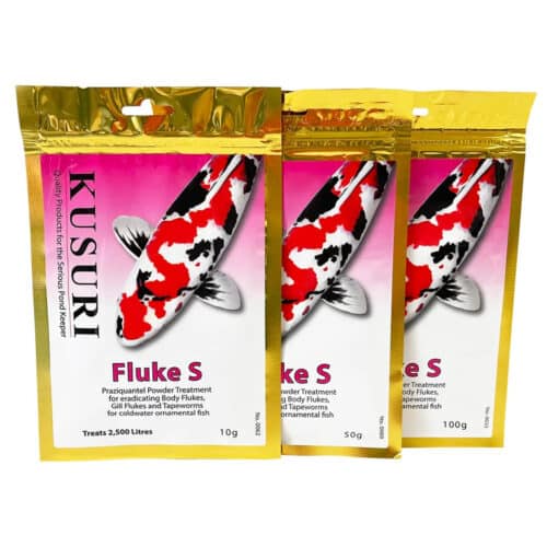 Kusuri Fluke S 50% Praziquantel powder treatment for koi flukes and tapeworms