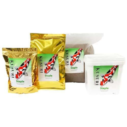 Kusuri Staple Koi Food floating pellets for daily koi nutrition and maintenance
