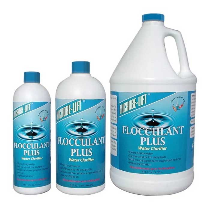 Microbe-Lift Flocculant Plus pond water clarifier for removing suspended particles