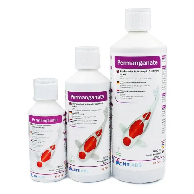 NT Labs Permanganate liquid treatment for pond fish parasites and ulcers