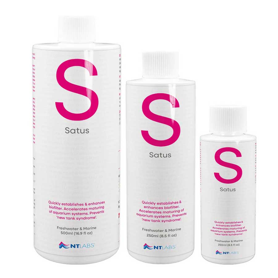 NT Labs Satus liquid for aquarium biofilter and ammonia control