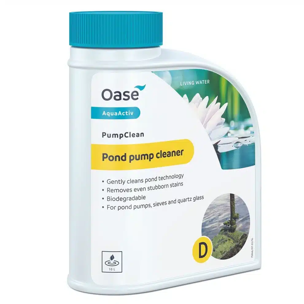 Oase AquaActiv PumpClean pond pump and filter descaler for removing limescale from equipment and UVC quartz glass